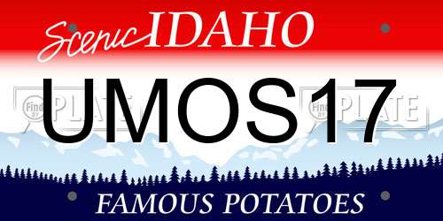 UMOS17 Idaho License Plate