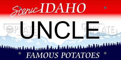 UNCLE Idaho License Plate