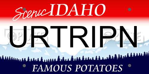 URTRIPN Idaho License Plate