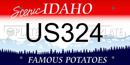 US324 Idaho License Plate