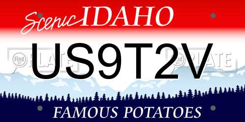US9T2V Idaho License Plate