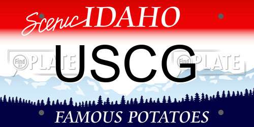 USCG Idaho License Plate