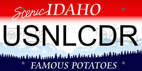 USNLCDR Idaho License Plate