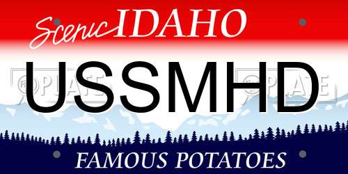 USSMHD Idaho License Plate