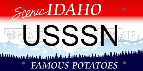 USSSN Idaho License Plate