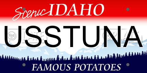 USSTUNA Idaho License Plate