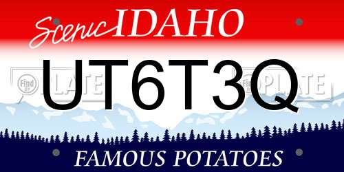 UT6T3Q Idaho License Plate