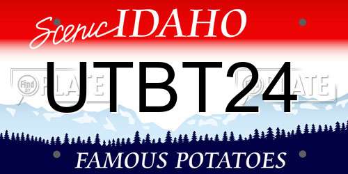 UTBT24 Idaho License Plate