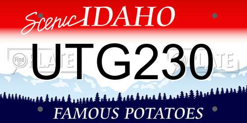 UTG230 Idaho License Plate