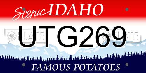 UTG269 Idaho License Plate