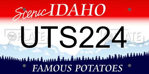 UTS224 Idaho License Plate