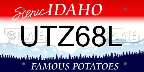 UTZ68L Idaho License Plate