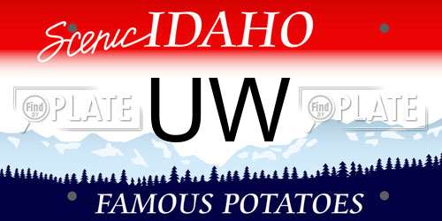 UW Idaho License Plate