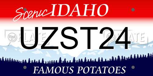 UZST24 Idaho License Plate