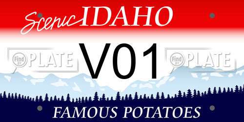 V01 Idaho License Plate