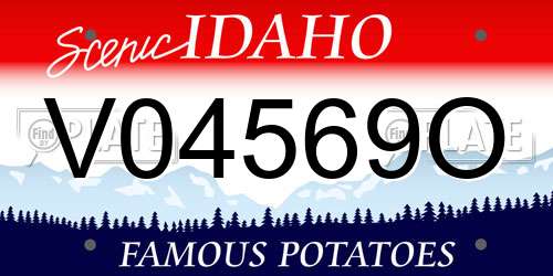V04569O Idaho License Plate