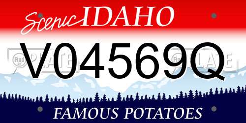 V04569Q Idaho License Plate