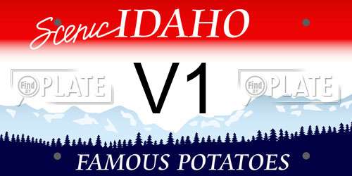 V1 Idaho License Plate