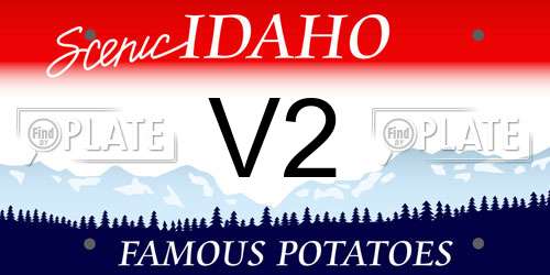 V2 Idaho License Plate