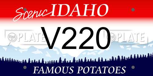 V220 Idaho License Plate