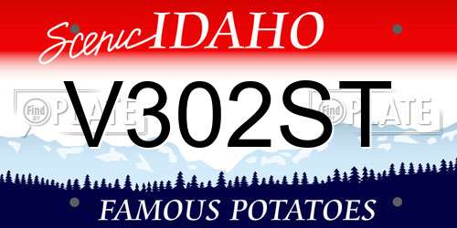 V302ST Idaho License Plate