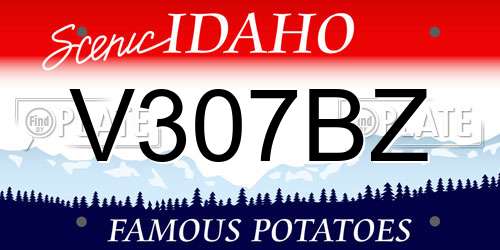 V307BZ Idaho License Plate