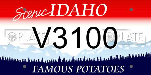 V3100 Idaho License Plate