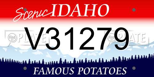 V31279 Idaho License Plate