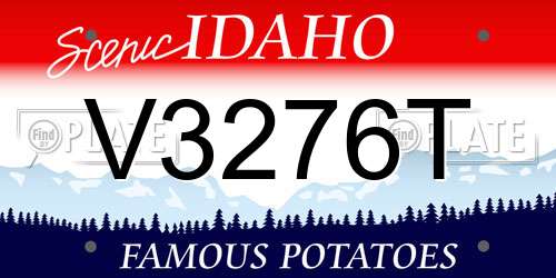 V3276T Idaho License Plate