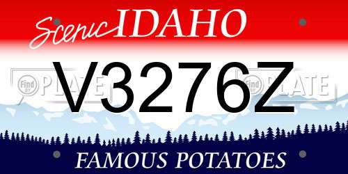 V3276Z Idaho License Plate