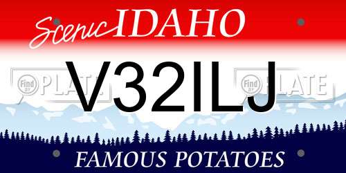 V32ILJ Idaho License Plate