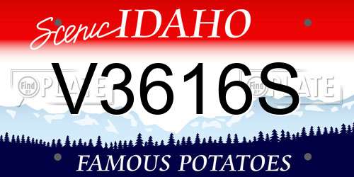 V3616S Idaho License Plate