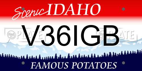 V36IGB Idaho License Plate