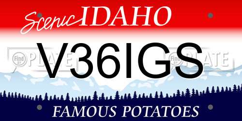 V36IGS Idaho License Plate