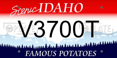 V3700T Idaho License Plate