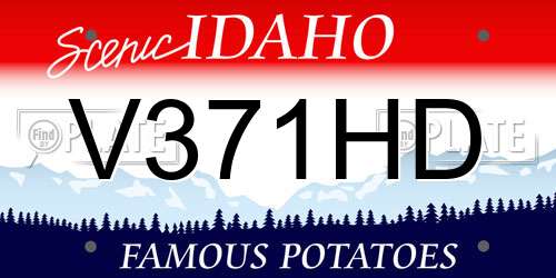V371HD Idaho License Plate