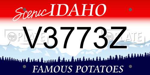 V3773Z Idaho License Plate