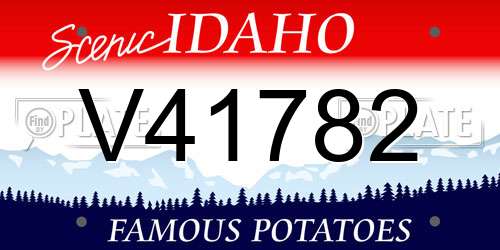 V41782 Idaho License Plate