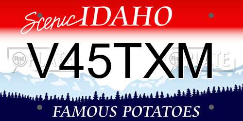 V45TXM Idaho License Plate