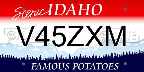 V45ZXM Idaho License Plate