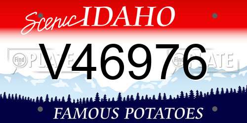 V46976 Idaho License Plate