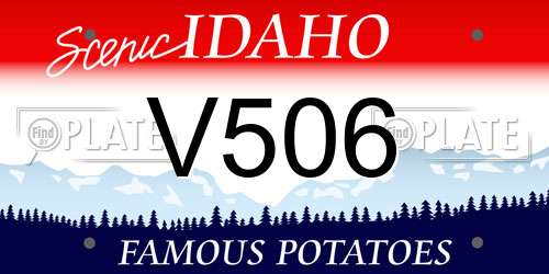 V506 Idaho License Plate