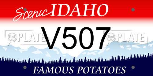 V507 Idaho License Plate