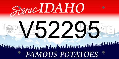 V52295 Idaho License Plate