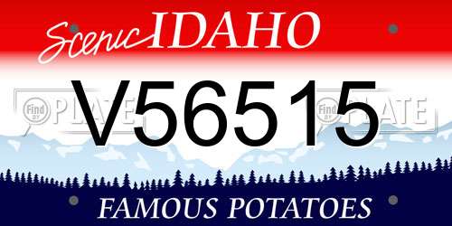 V56515 Idaho License Plate
