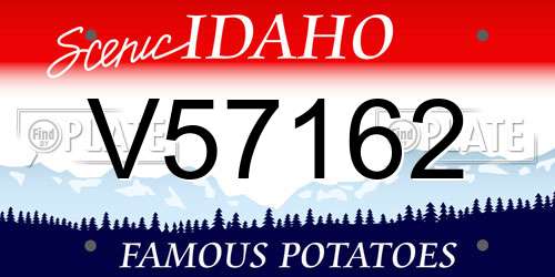 V57162 Idaho License Plate