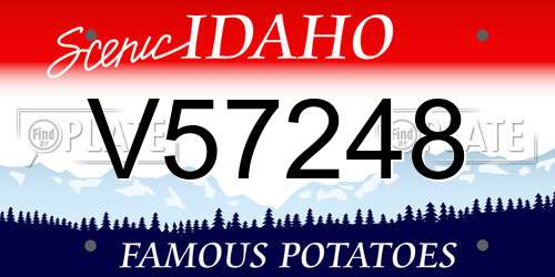 V57248 Idaho License Plate