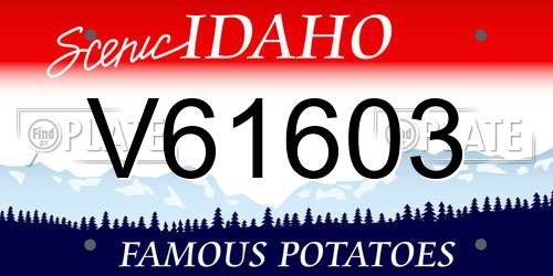 V61603 Idaho License Plate