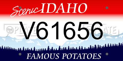 V61656 Idaho License Plate