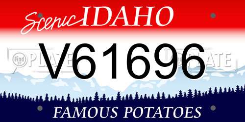 V61696 Idaho License Plate